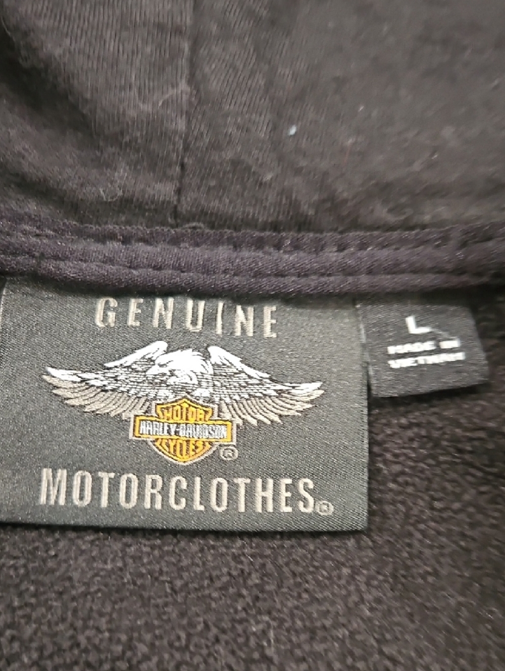 Harley-Davidson Black Hooded Zip Jacket - Picture 6 of 6